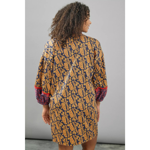 New Anthropologie Sachin & Babi Celestine Tunic Dress $168 PLUS 1X Blue - Picture 3 of 9